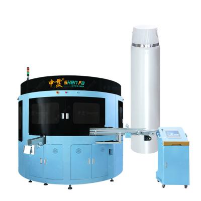China Farbsiebdruck-Druckmaschine 80pcs/Min Automatic Screen Printing Machine CNC PR-Servovier für Plastikflaschen zu verkaufen