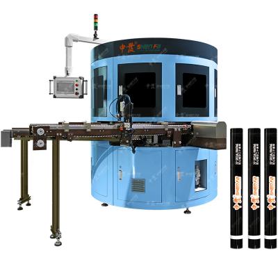 China PLC Automatic Screen Printing Machine Two Color Silk Screen Printing Press For Eyeliner for sale
