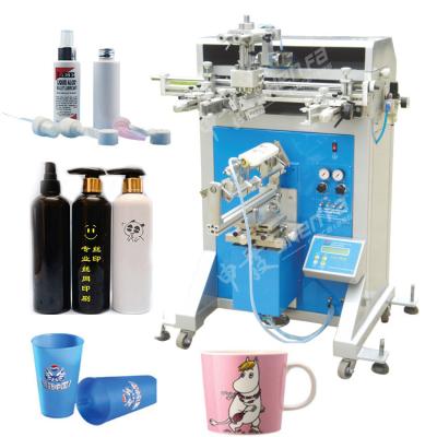 China 1 color Semi Automatic Screen Printer Auto Syringe Pet Film Coffee Mug Plastic Bottle Silk Screen Printing Machine for sale