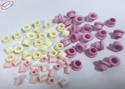 China Pink White Alumina Ceramic Wire Guide Pulley Ra 0.2 For Coil Winder for sale