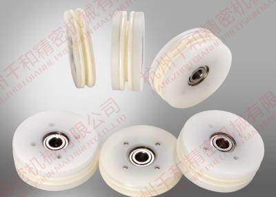 China Ivory White Combined Wheel Ceramic Wire Guide Pulley For Coil Winding Machine for sale