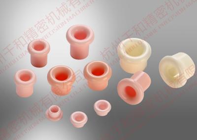 China Pink HRA88 Ceramic Wire Guide Pulley ,  Coil Winding Machine Ceramic Eyelets for sale