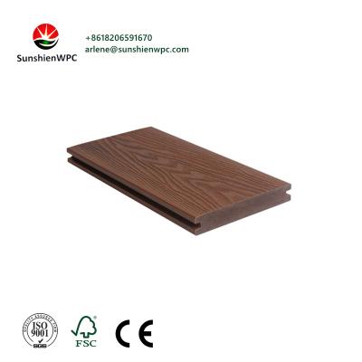 China Sunshien WPC Solid Composite Decking, eco wood decking, plastic composite boards for sale