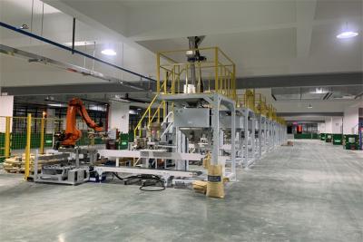 China Stacking Weighing And Packaging Machine Semi Auto Intelligent For Plastic Pellet for sale