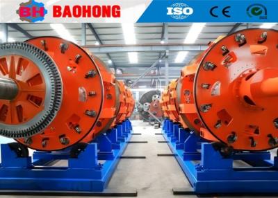 China Máquina de blindagem de cabo de malha de arame de aço Controle PLC 2.000 mm Diâmetro da roda de tração à venda