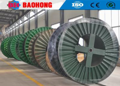 China Corrugated Flange Type Steel Cable Reeling Drum Stable Structure for sale