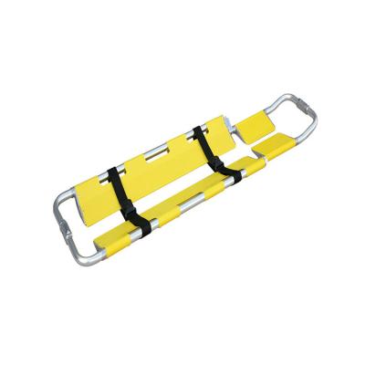 China Aluminum Alloy Stretcher Automatic Loading Emergency Scoop Folding Stretcher for sale