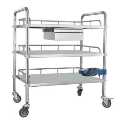 China Stainless Steel Medical Device Cart Detachable Medical Cart Multifunctional en venta