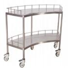China 1400MM Surgical Instrument Stainless Steel Trolley 45CM Hospital Medical With Drawer for sale