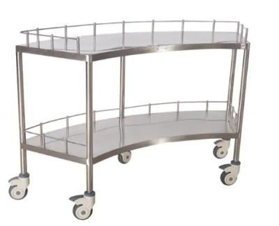 Cina Hospital Fan-Shaped Apparatus Cart Medical Trolley Cart For Hospital 1400MM 45CM in vendita
