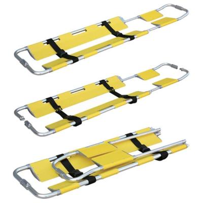 China Carbon Fiber Folding Scoop Stretcher Class I With Head Immobilizer / First Aid Folding Scoop  PE Stretcher for sale