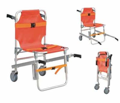 China Emergency Aluminum Alloy Evacuation Foldaway Lifting Wheelchair Stair Chair Stretcher for sale