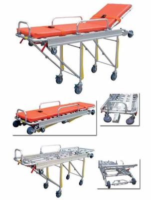 China Hospital Medical Adjustable Patient Trolley Aluminum Alloy Emergency Rescue Folding Patient Transfer Transport Ambulance for sale