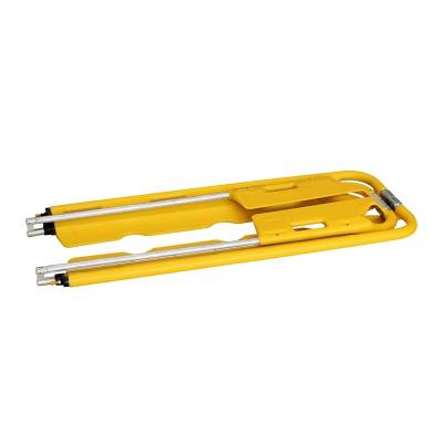 China 210CM 6CM Folding Scoop Stretcher Lightweight Foldable Stretcher ABS Handrails for sale