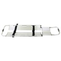 China Aluminum Alloy Medical Folding Scoop Stretcher Transport White 44cm 60cm for sale