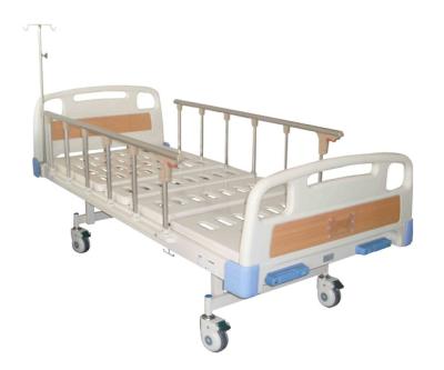 China 86.6in 95 CM Manual Lift Hospital Single Shaking Manual Fowler Bed Aluminum Alloy for sale