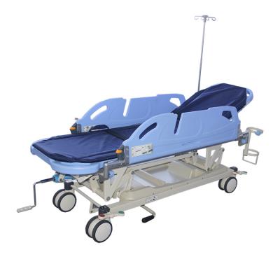 China 2160MM 89cm Hydraulic Patient Transfer Trolley Emergency Ward Cart for sale