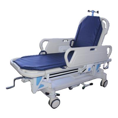 China Stretcher Patient Transfer Trolley With Side Rails Manually for sale