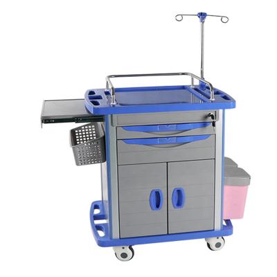 China 33in Crash Cart Emergency Medical Equipment Trolley Nursing ISO9001 for sale