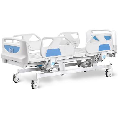 China 5 Function Electric Patient Hospital Bed ICU Height Adjustable Hospital Bed 1050MM 350lb for sale