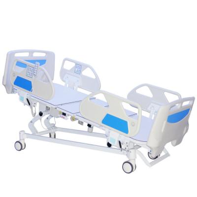 China 215CM Height Adjustable Electric Hospital Bed 90 Deg Medical ICU Room for sale