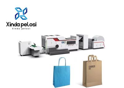 China Máquina automática de fabricación de bolsas de papel de alimentos de alta velocidad con impresión en venta
