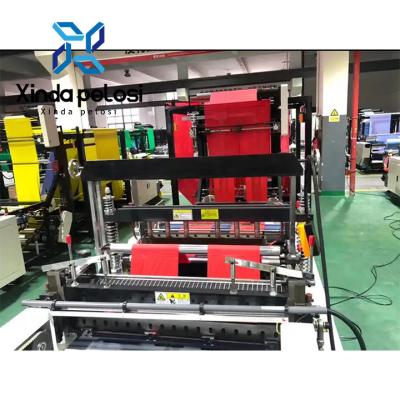 Cina Macchine di taglio a caldo a doppia linea di polietilene per la fabbricazione di borse da shopping a velocità media in vendita