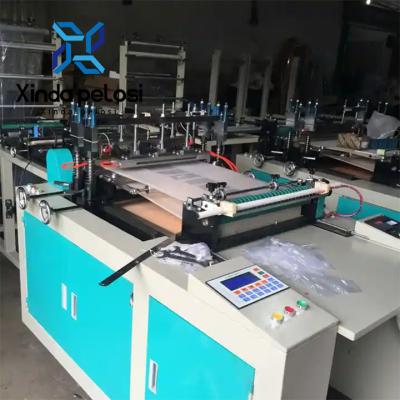 China DHPE LDPE PE Zipper Pouch Making Machine 0.75kw  High Production Speed for sale
