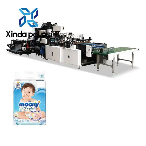 Quality Customization Automatic Plastic Diaper Bag Making Machine 220-380V Easy To for sale