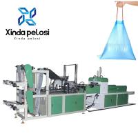 Quality 220V/380V Drawstring Garbage Bag Making Machine With String Rolling Drawstring for sale