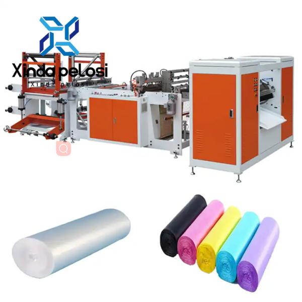 Quality Double Folding Biodegradable Garbage Bags Manufacturing Machine 150pcs/Min 380v for sale