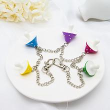 China Christmas Gift Rainbow Stainless Steel Necklace Chain For Women Little Girls for sale