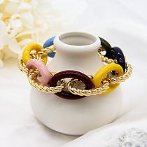China A liga luxuosa do bracelete da infinidade dos homens da cor do arco-íris perlou a joia dos braceletes à venda