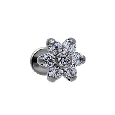 Китай Colorful Crystal Titanium Piercing Jewelry Internal Thread Labret Style Nose Ring продается