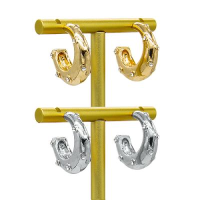 China Helix Gold Barbell Earring 16g Gold Cartilage Piercing Earrings for sale