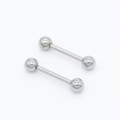 China 13mm Straight Barbell Nipple Piercing Jewelry 14G 316 Stainless Steel for sale