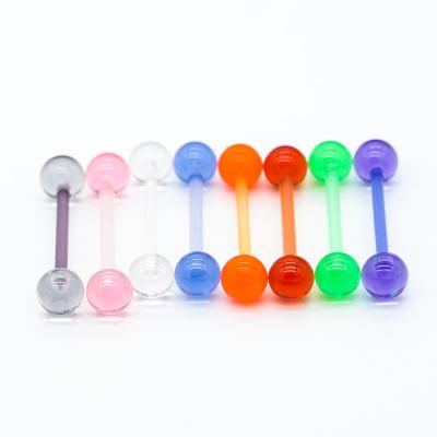 China 14G 16mm Cute Tongue Piercing Jewelry Exposy Gems Ball For Gift for sale