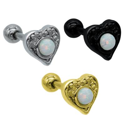 China Studex Ear Piercing Studs Daith Piercing Opal Gem Body Jewelry for sale