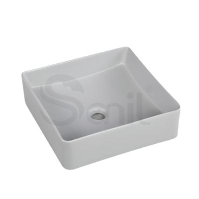 China Factory Wholesale CUPC Square Sink Bathroom Vanity Basin Art Basin Outdoor Above Counter Smooth Sink for sale