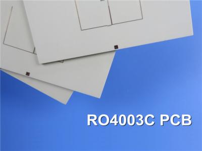 China Double Sided Rigid-flex PCBs Built on RO4003C With Hot Air Soldering Green Solder Mask for POS Antennas for sale