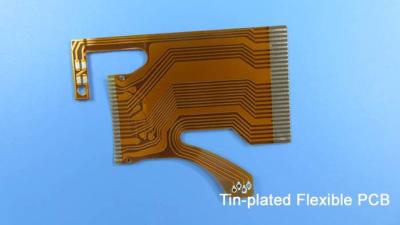 China Tin-plated Flexible Printed Circuit Board FPCB with FR-4 Stiffener for LCD Module for sale