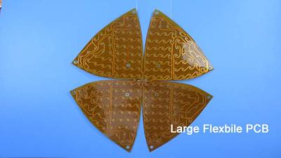 China Large FPC (Flexible Printed Circuit PCB) Built on Polyimide with Yellow Coating and Immersion Gold for LED Lighting for sale
