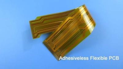 China Adhesiveless Flexible Printed Circuit FPC Built on Transparent Thin Glueless Polyimide With Gold Plated for Tracking for sale