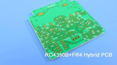 China Hybrid PCB Mixed Circuit Board Hybrid Design RO4350B+FR4 With Immersion Gold RO4350B+RT/duroid 5880 with Blind via for sale