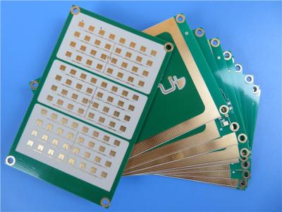 China Hybrid High Frequency Printed Circuit Boards 3-Layer Hybrid RF PCB Made On 13.3mil RO4350B and 31mil RT/Duroid 5880 for sale