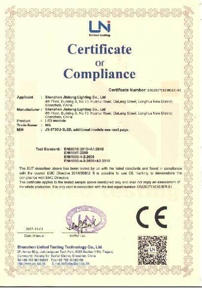 CE - Shenzhen Jishang Lighting Co., Ltd.