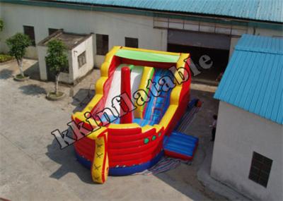 China Custom Pirate Boat Inflatable Dry Slide / Inflatable Slides For Rent for sale