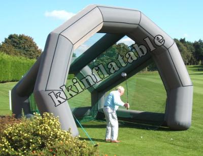 China Outdoor Golf  Race Track Inflatable for kids , Inflatable Sports Games for sale