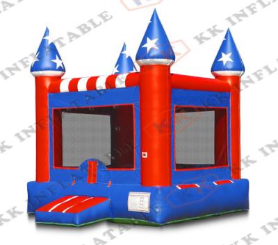 China Amercian Flag Theme Inflatable Jumping Castle Pvc inflatable bounce house for sale