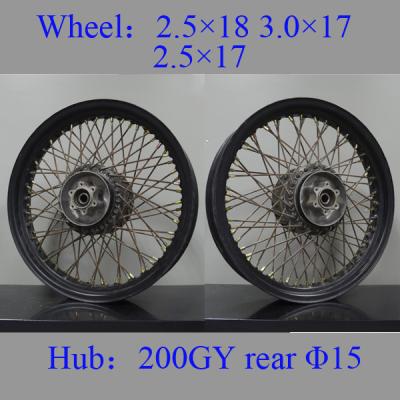 China Front Spoked Motorcycle Wheels Durable Universal Type For Biz Disc for sale